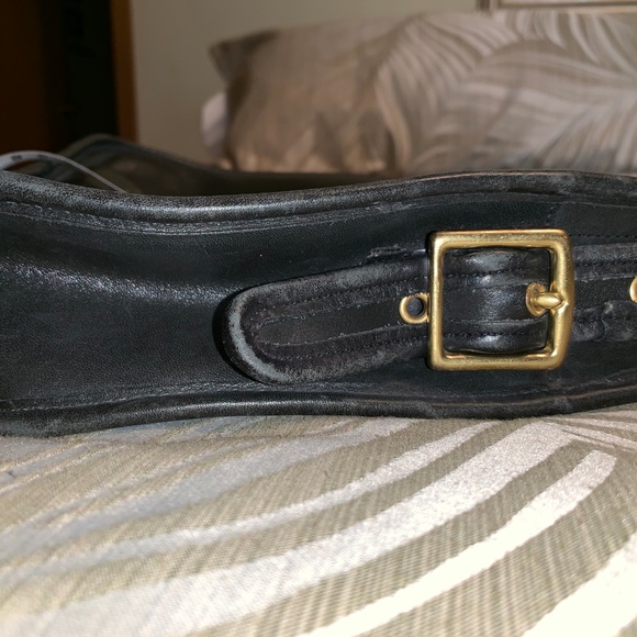 Coach Black Leather  North/South Bag - Picture 6 of 8
